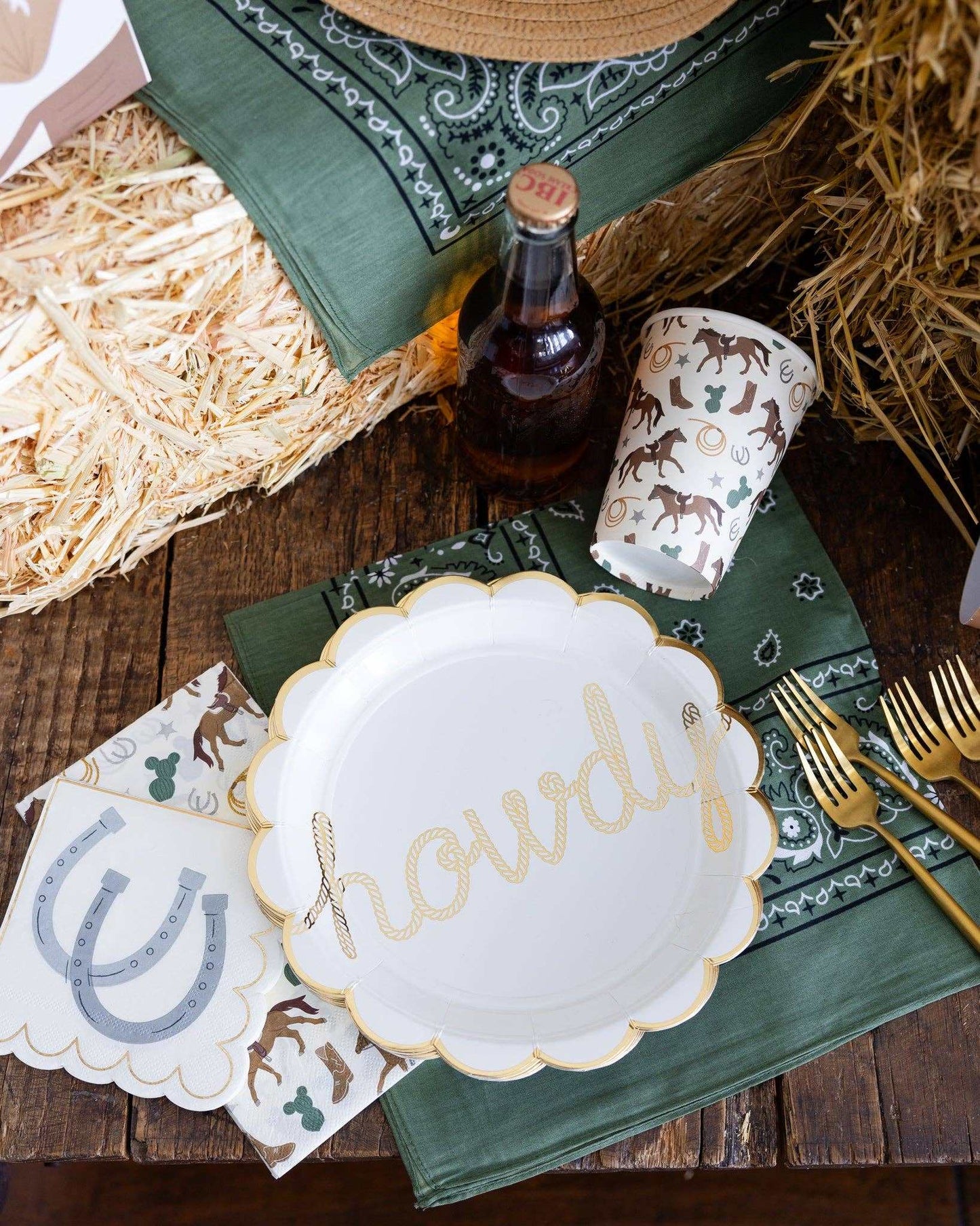 Howdy Paper Party Cups - Jennie Dots