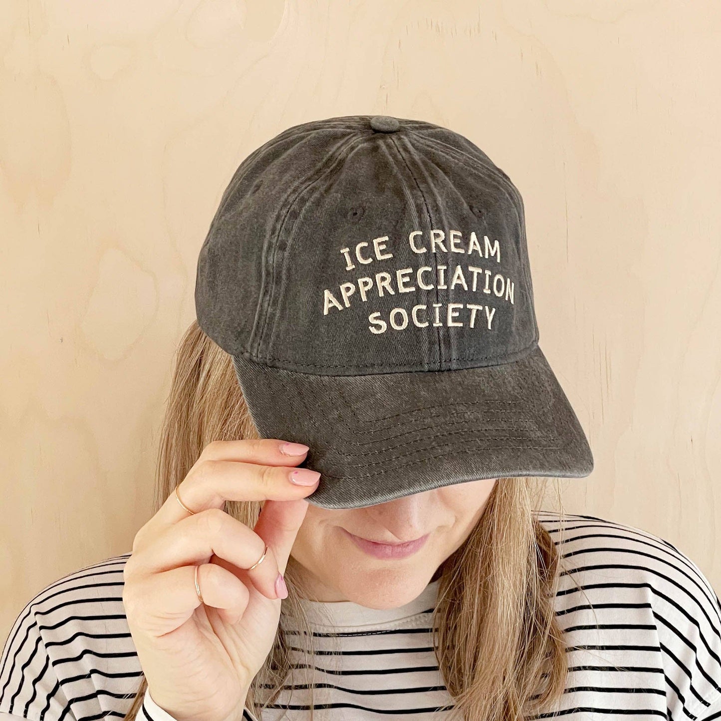 Ice Cream Appreciation Society - Cotton Baseball Cap - Jennie Dots
