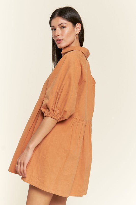Jade by Jane Washed Denim Style Dress - Jennie Dots