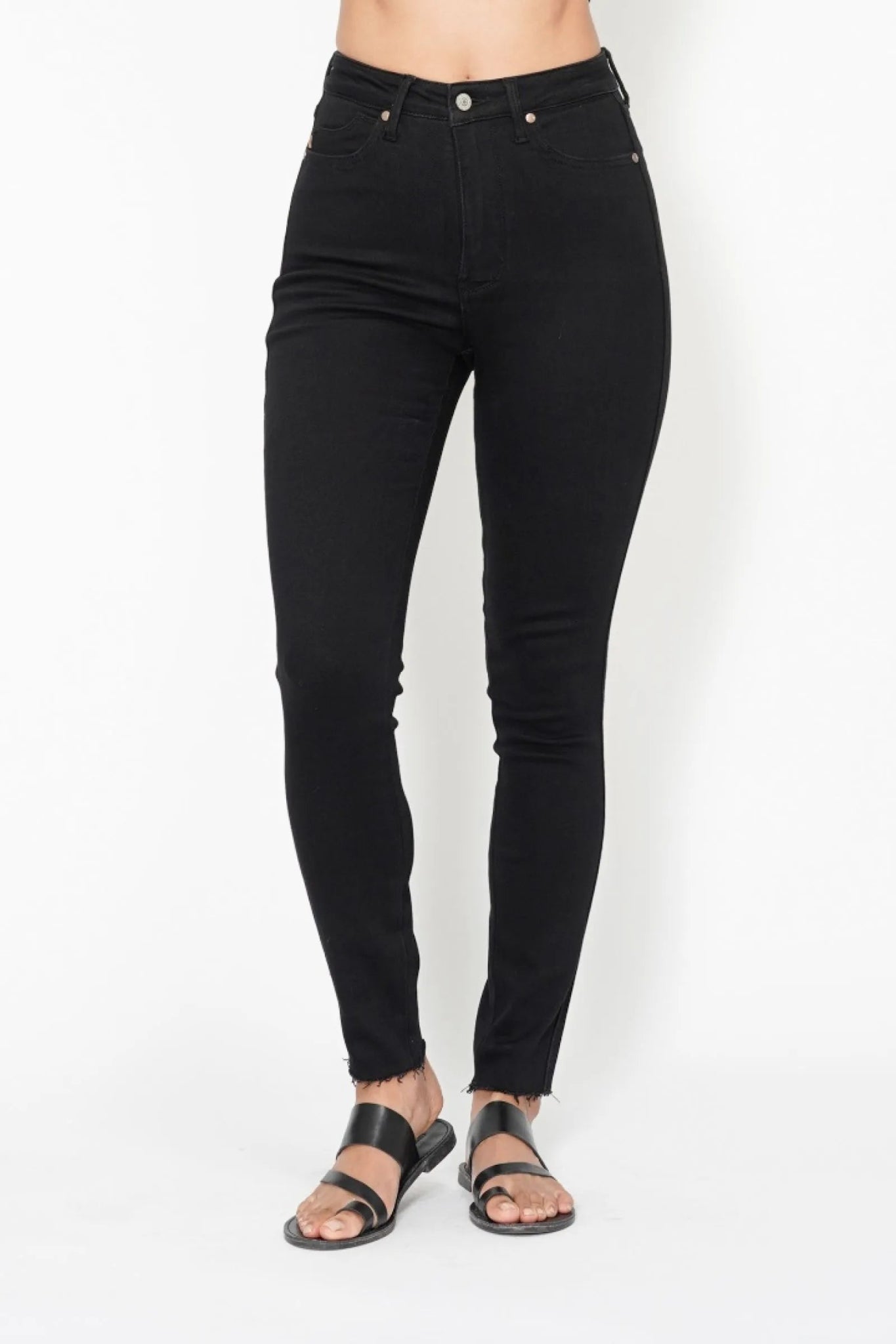 Judy Blue High Waisted Tummy Control Shield Pockets Skinny Jeans - Jennie Dots