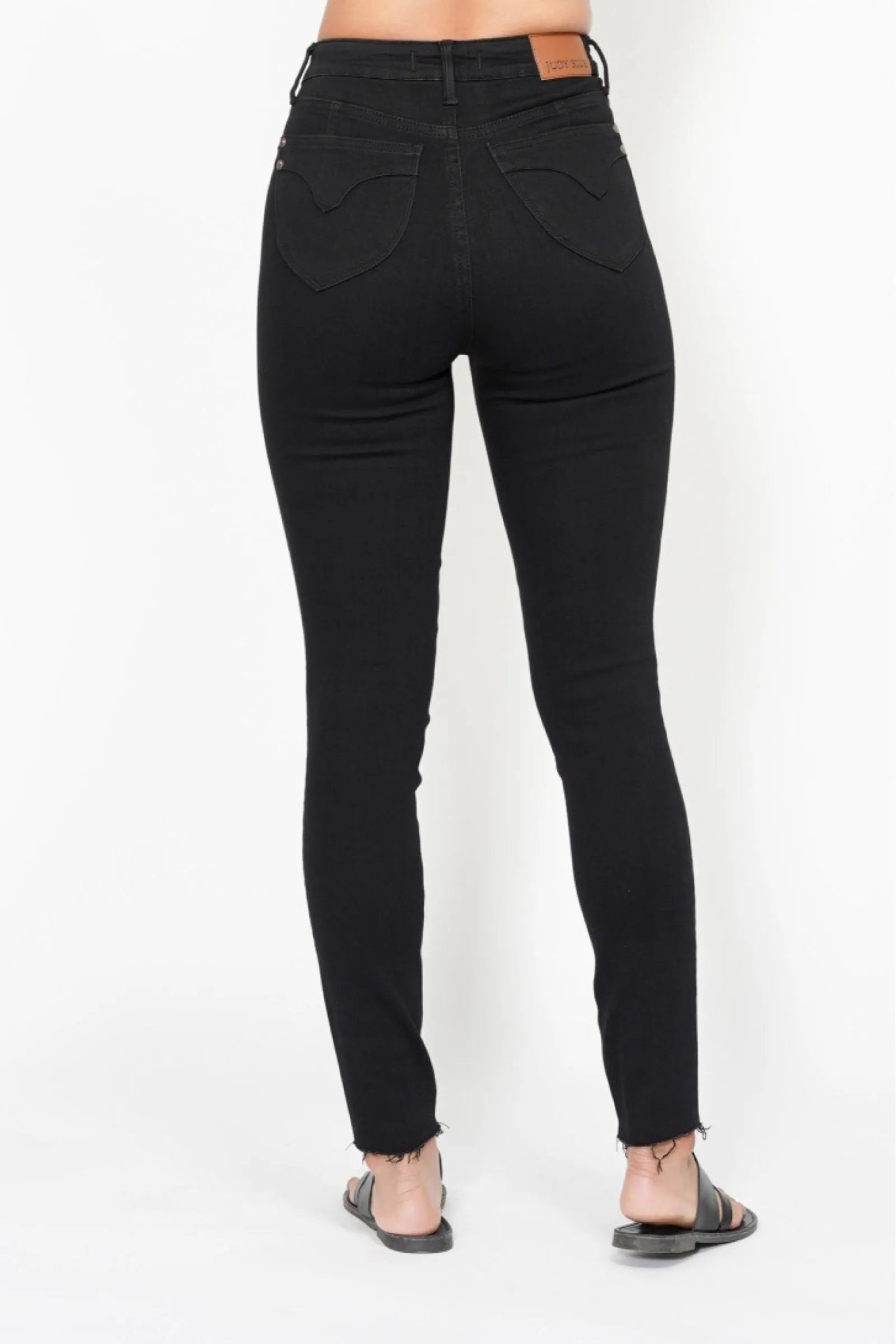 Judy Blue High Waisted Tummy Control Shield Pockets Skinny Jeans - Jennie Dots