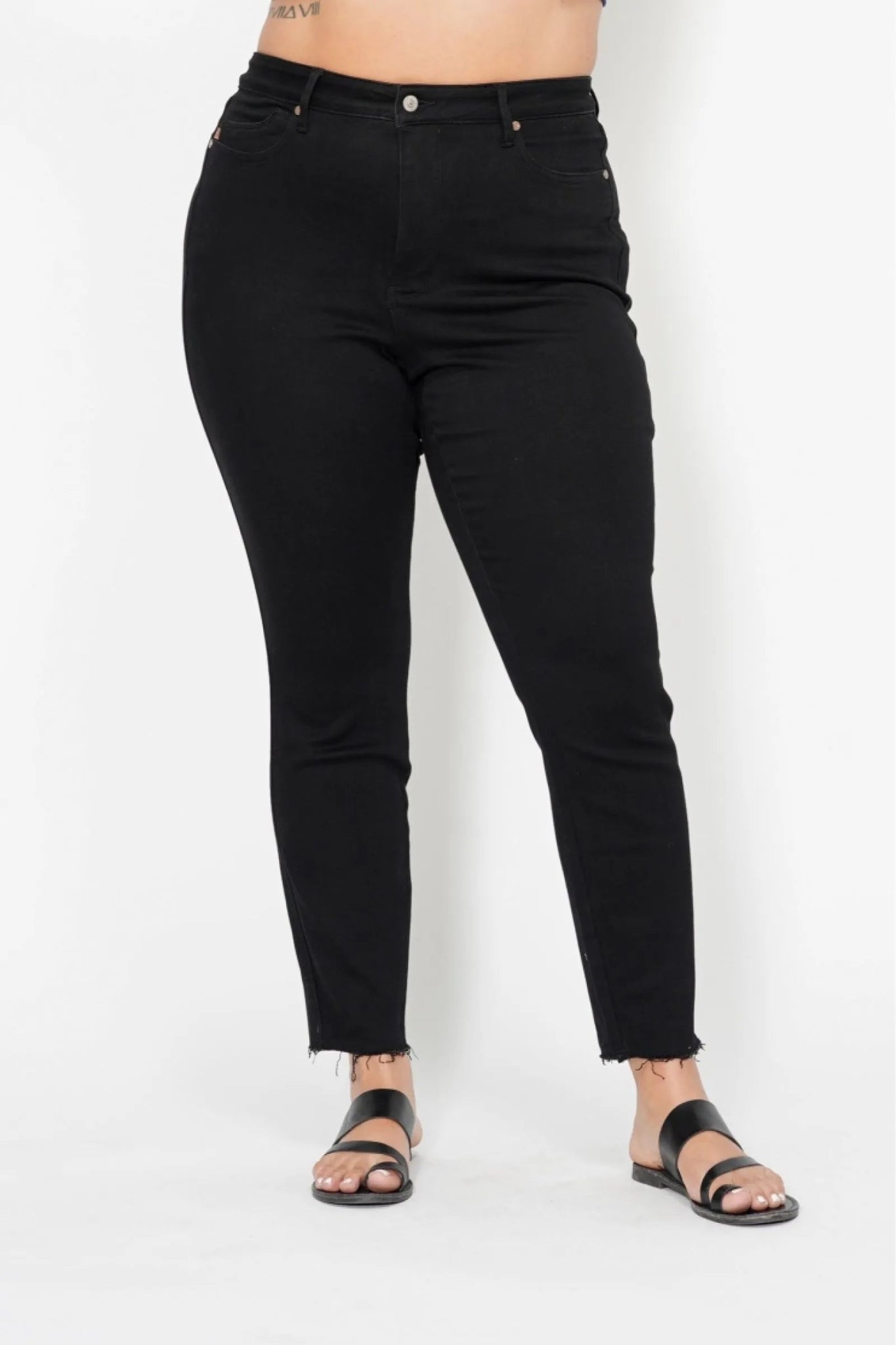 Judy Blue High Waisted Tummy Control Shield Pockets Skinny Jeans - Jennie Dots