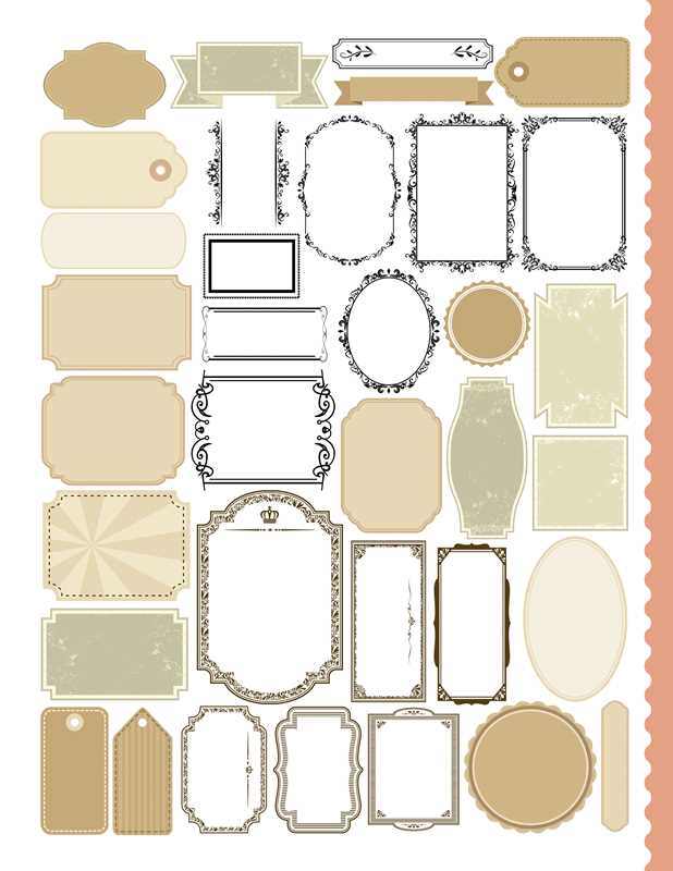 Junk Journal Cutouts: Vintage Designs by The Juliet Journal - Jennie Dots
