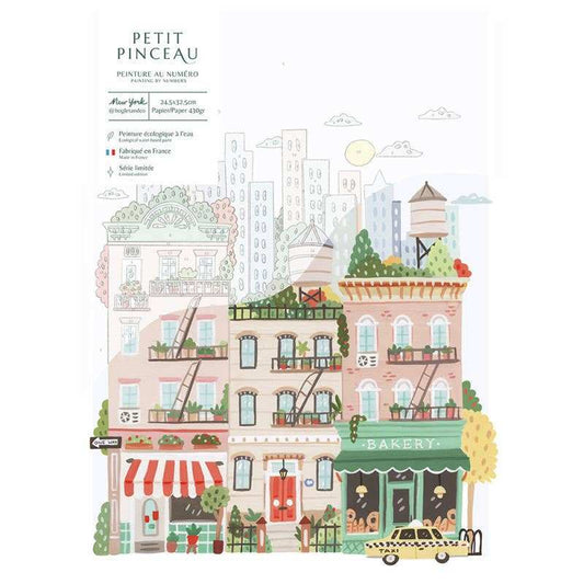La Petite Épicerie - Paint by Number Kit - New York by Hoglet & Co - Jennie Dots
