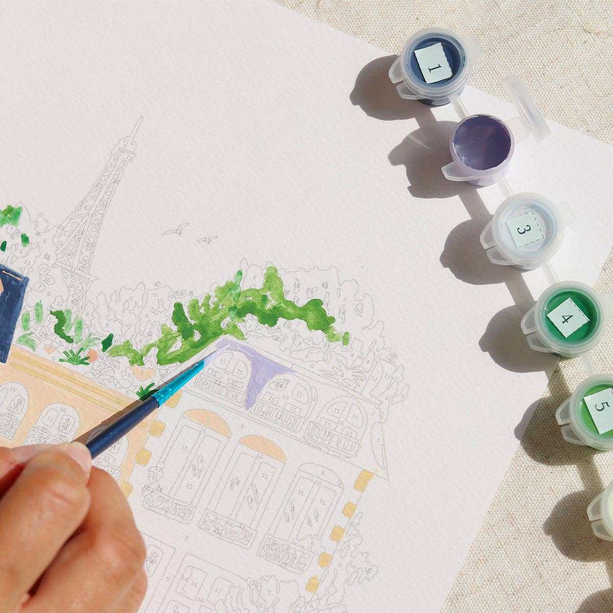 La Petite Épicerie - Paint by number kit - Paris - Jennie Dots