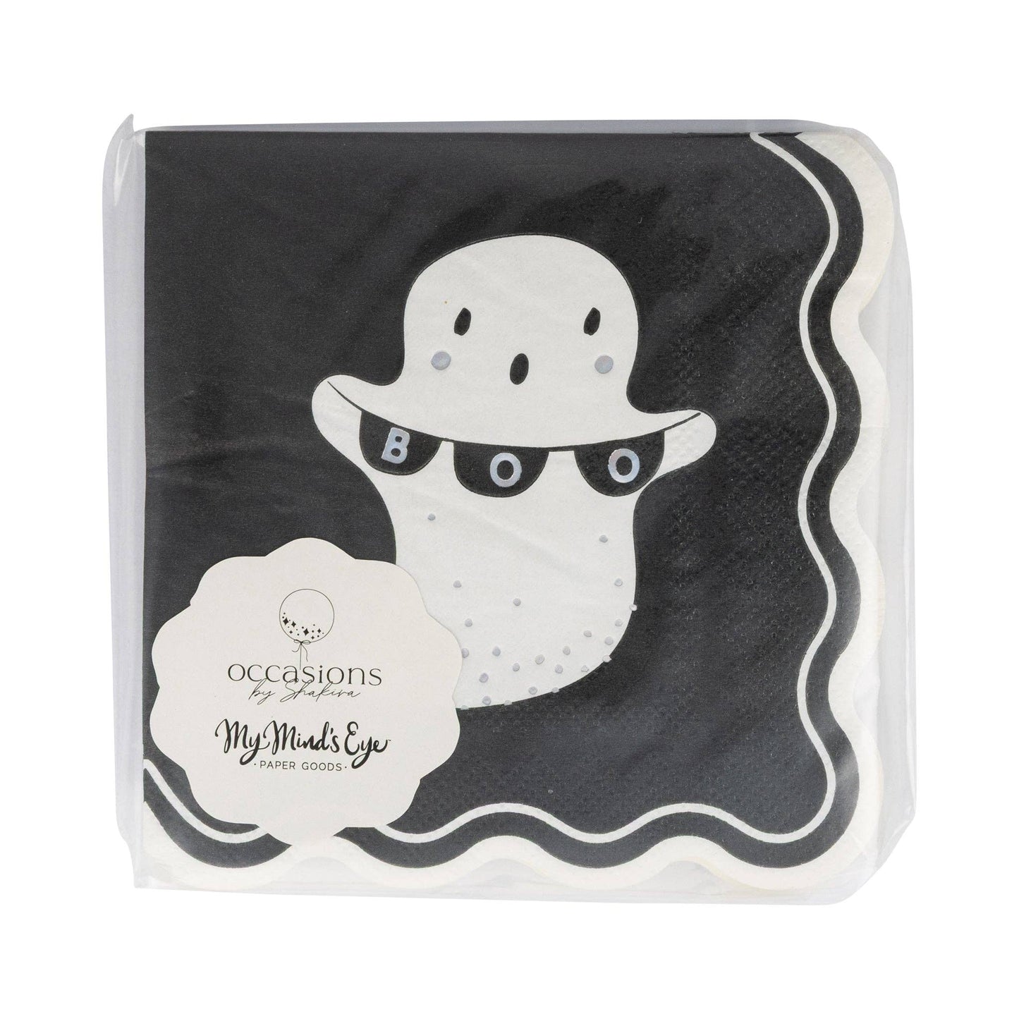 Occasions Boo Ghost Cocktail Napkin - Jennie Dots
