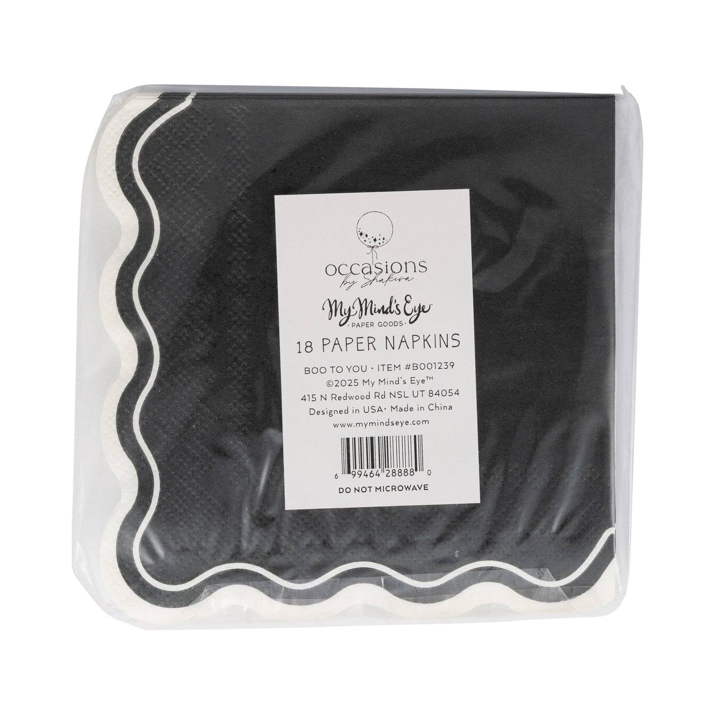 Occasions Boo Ghost Cocktail Napkin - Jennie Dots