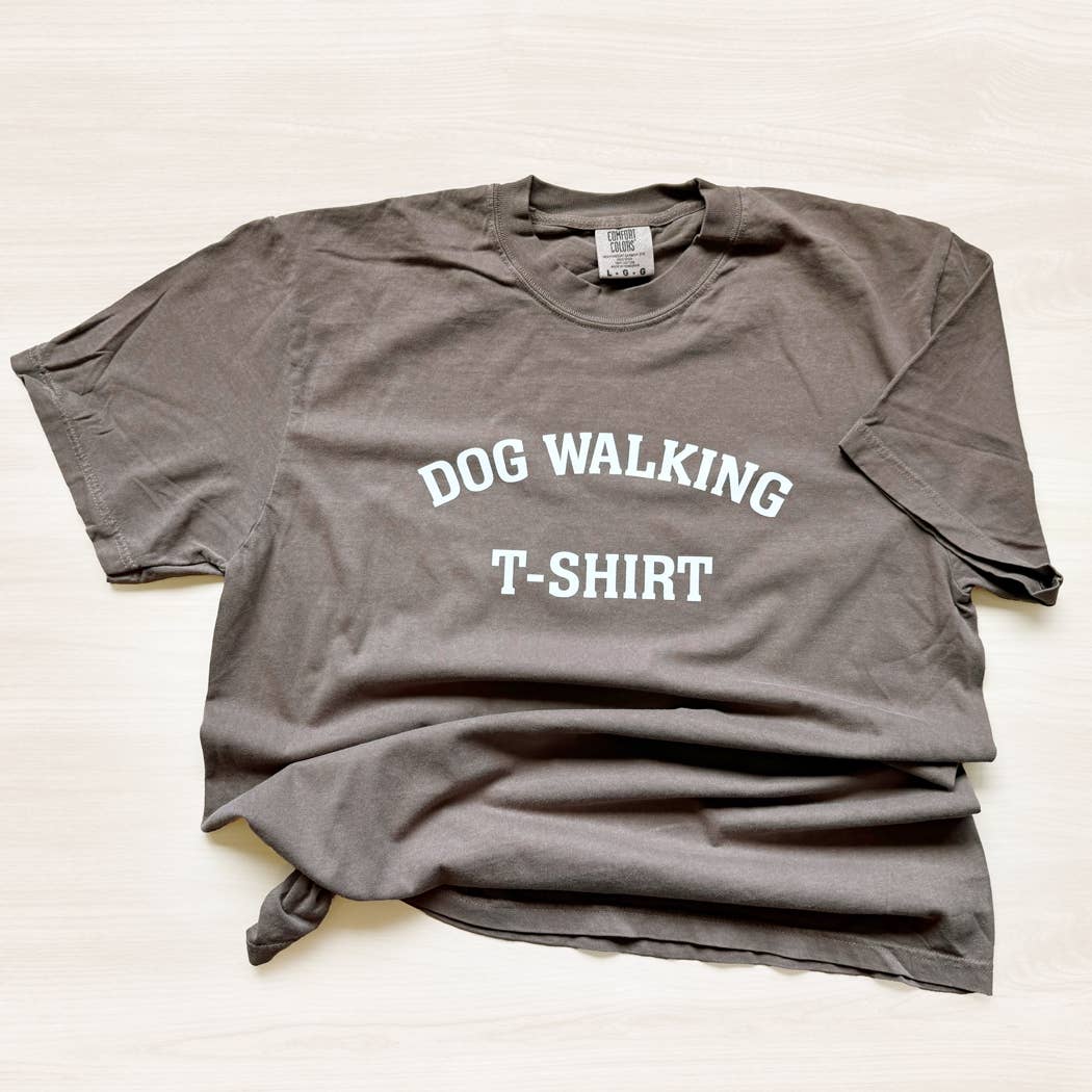 Poppy & Lou - Dog Walking T-Shirt – Fall Colors Collection - Jennie Dots