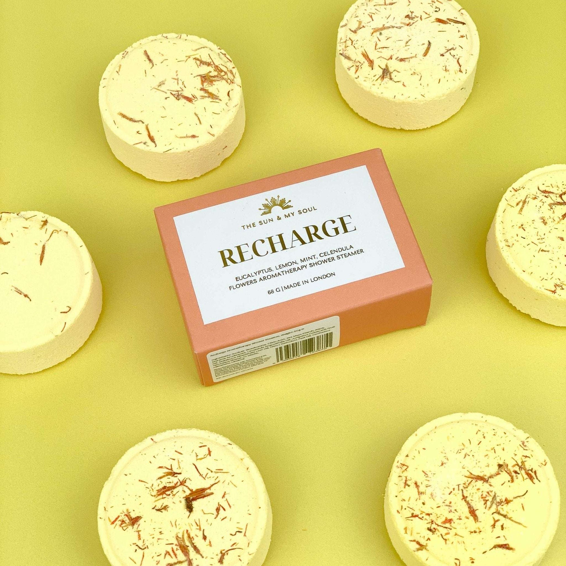 Recharge Aromatherapy Shower Steamer⎜Lavender, Citrus Scent - Jennie Dots