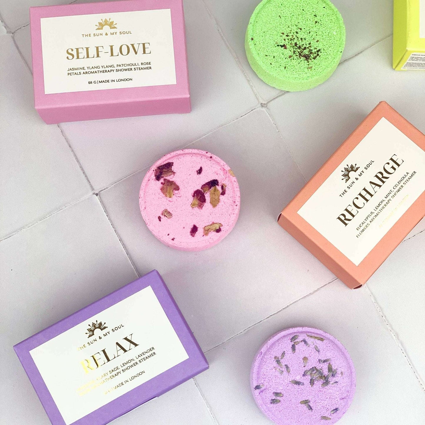 Recharge Aromatherapy Shower Steamer⎜Lavender, Citrus Scent - Jennie Dots