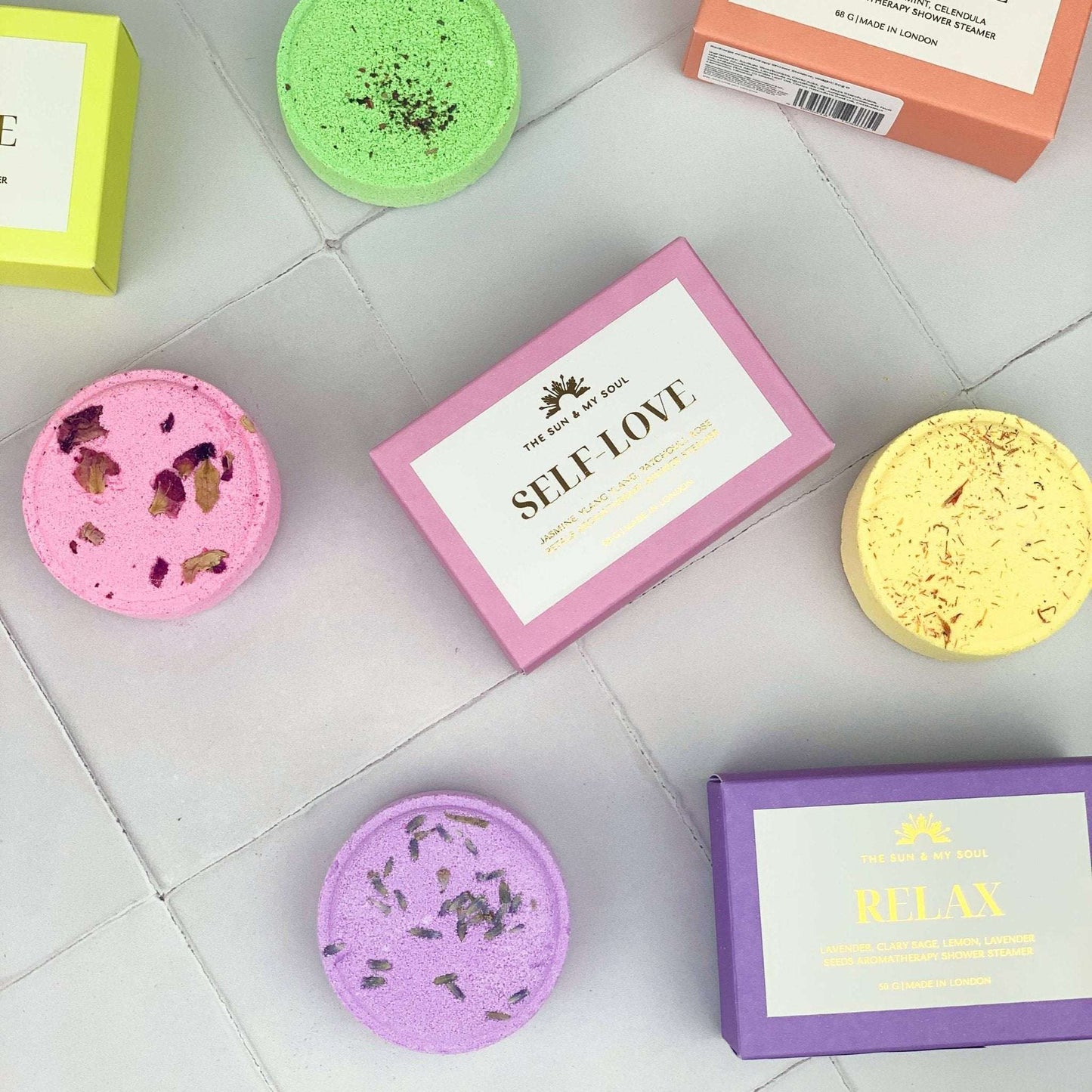 Relax Aromatherapy Shower Steamer⎜Lavender, Clary Sage Scent - Jennie Dots