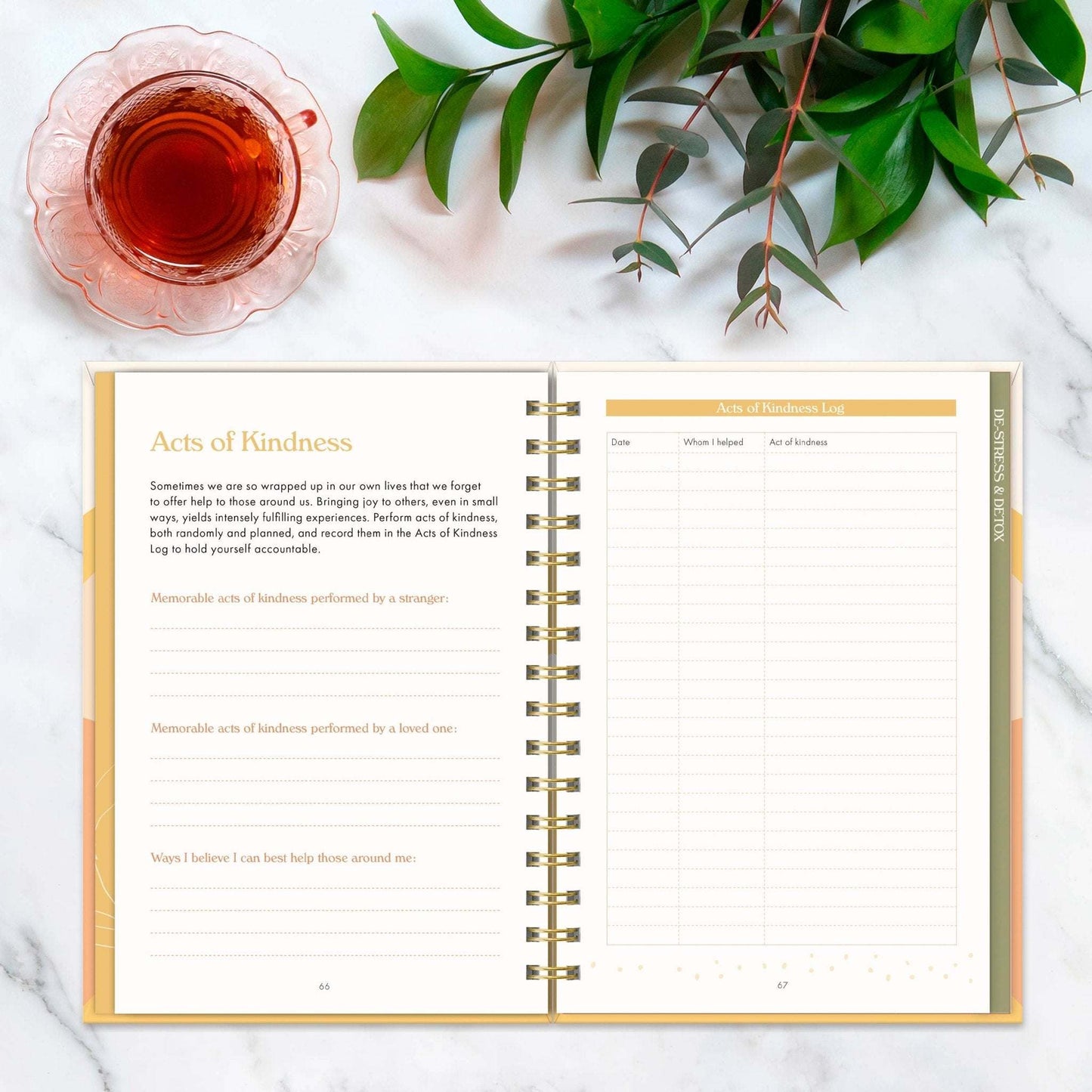 Self - care Journal Be Kind to Yourself - Jennie Dots