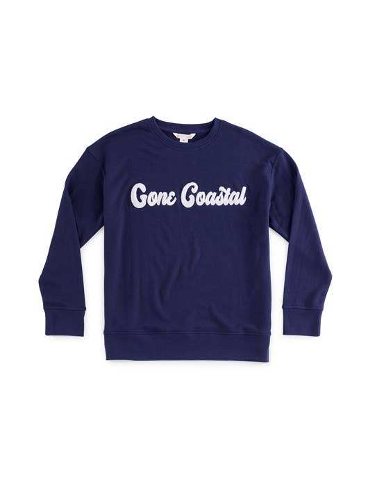 Shiraleah “Gone Coastal” Navy Sweatshirt - Jennie Dots