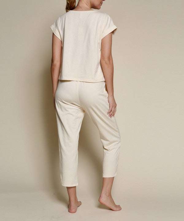 Short Sleeve Hemp Set - Jennie Dots