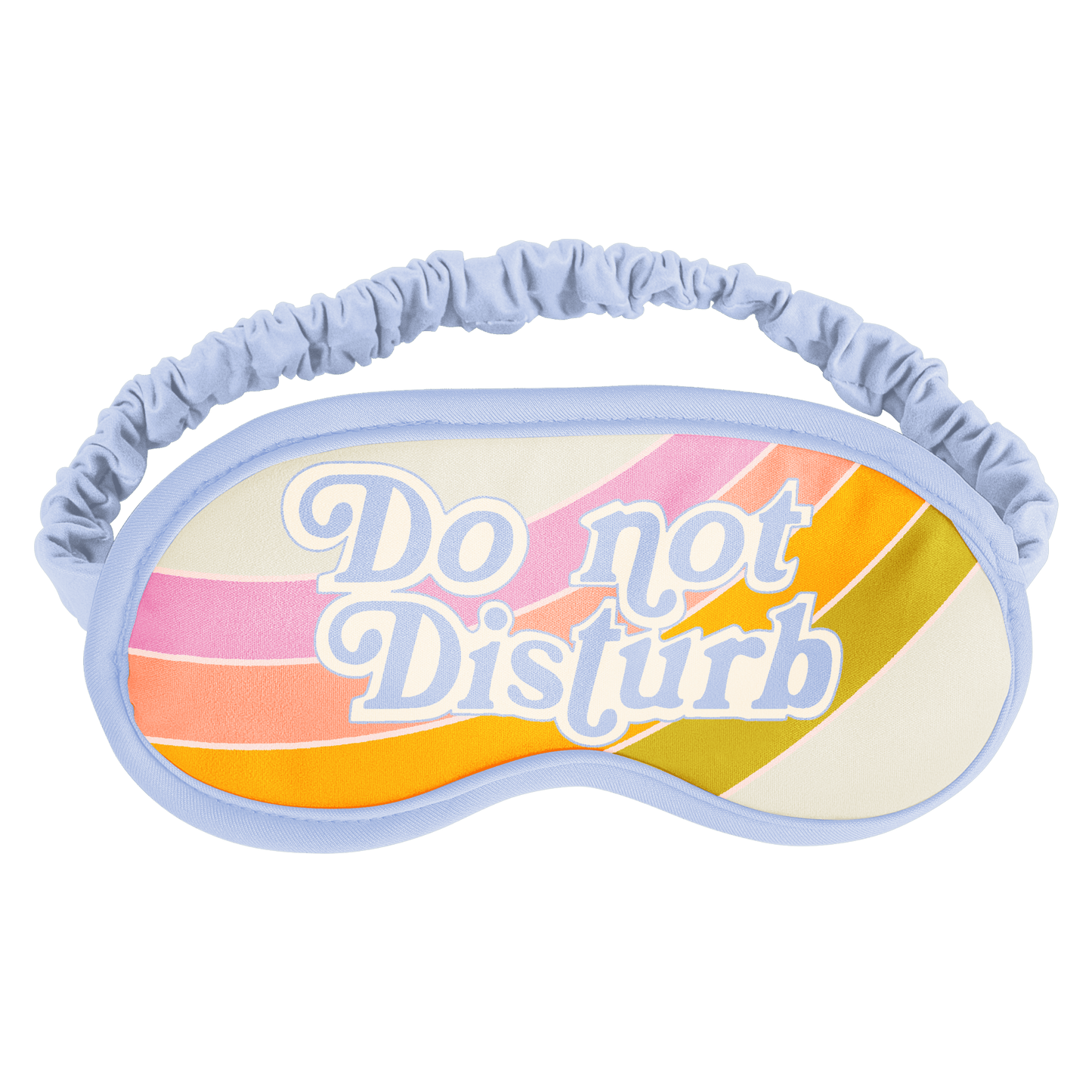 Sleep Mask with "Do Not Disturb" text in soft microfiber material.