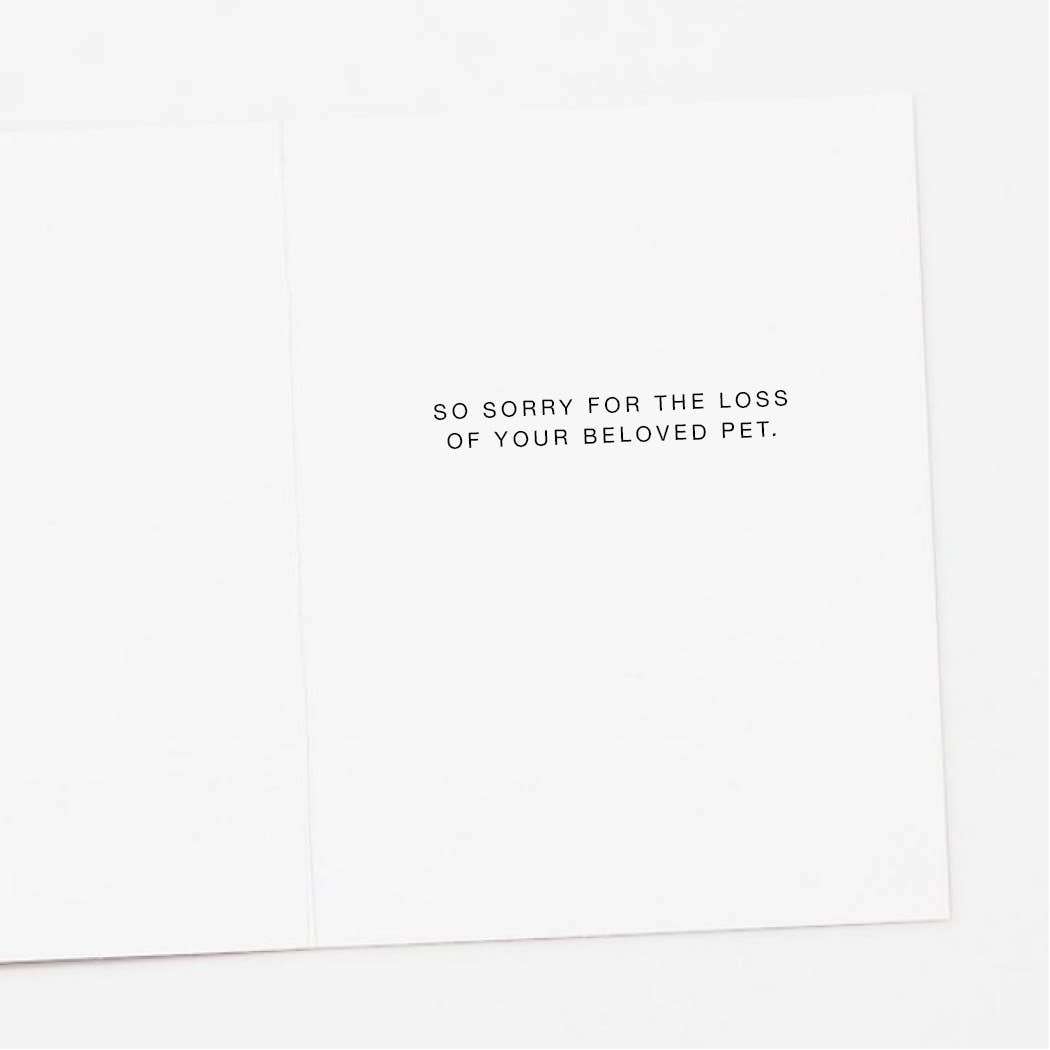 Sorry Dogs Pet Sympathy Card - Jennie Dots