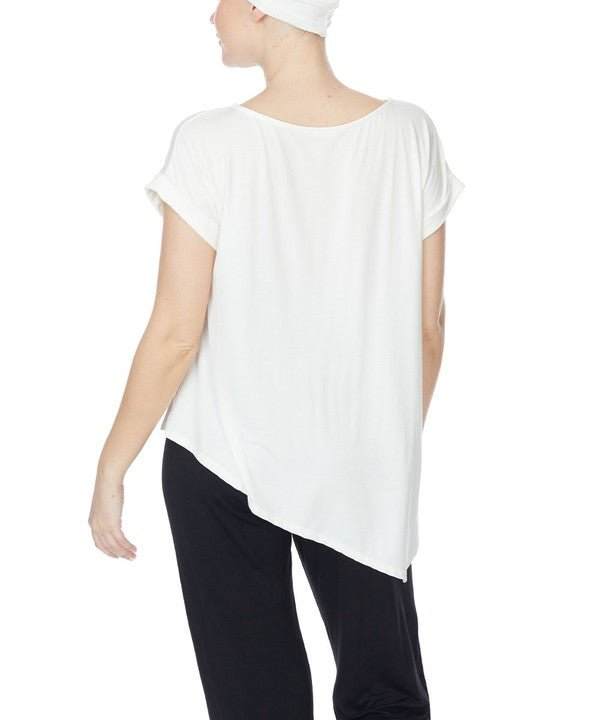Studio Ko Asymmetrical Bamboo Top - Jennie Dots