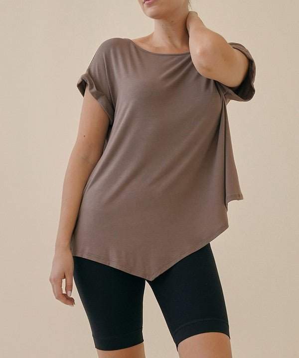 Studio Ko Asymmetrical Bamboo Top - Jennie Dots
