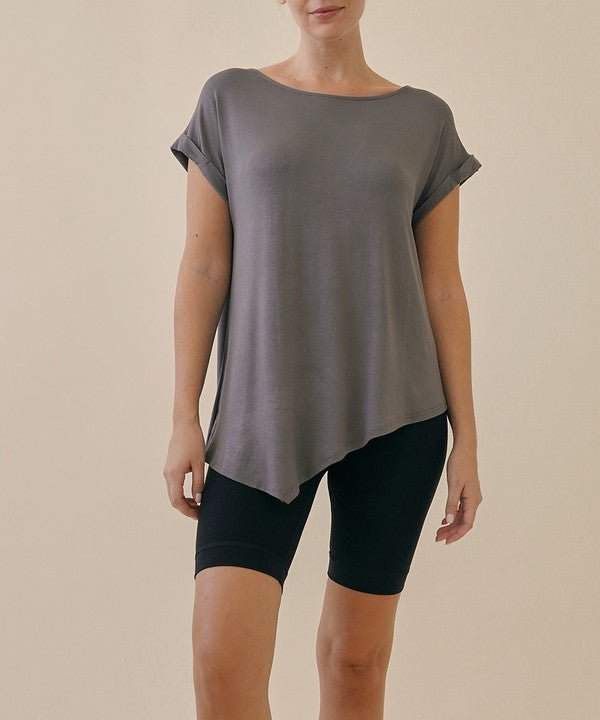 Studio Ko Asymmetrical Bamboo Top - Jennie Dots