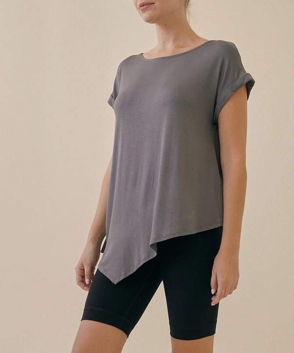 Studio Ko Asymmetrical Bamboo Top - Jennie Dots
