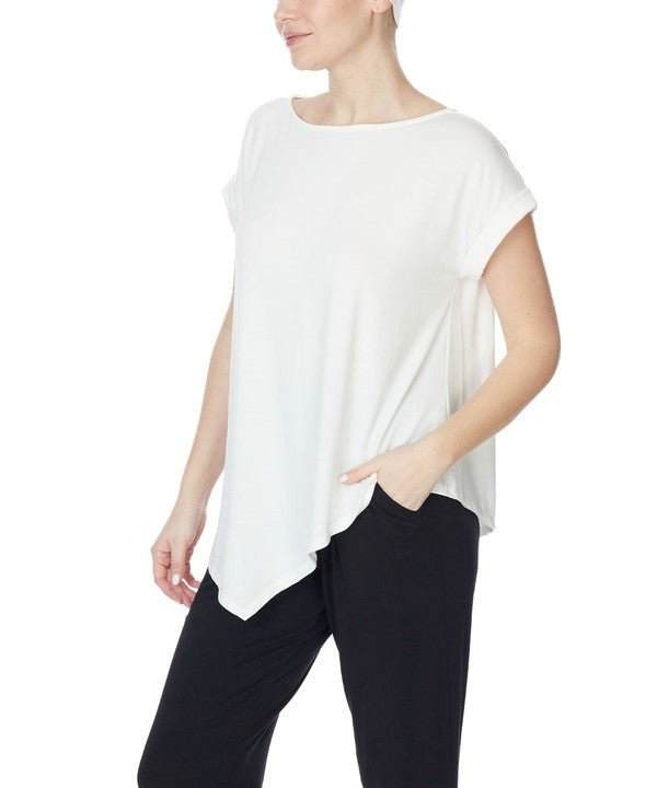 Studio Ko Asymmetrical Bamboo Top - Jennie Dots