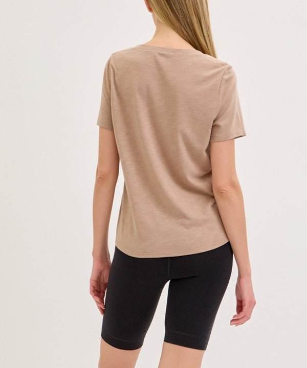 Studio Ko Bamboo Cotton Slub V Neck Shirt - Jennie Dots
