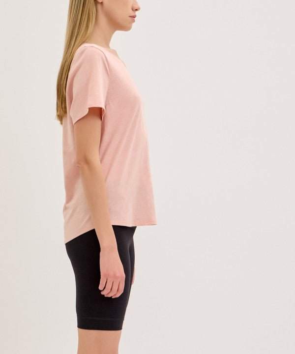 Studio Ko Bamboo Cotton Slub V Neck Shirt - Jennie Dots