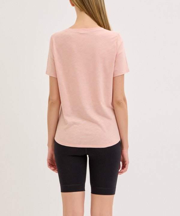 Studio Ko Bamboo Cotton Slub V Neck Shirt - Jennie Dots