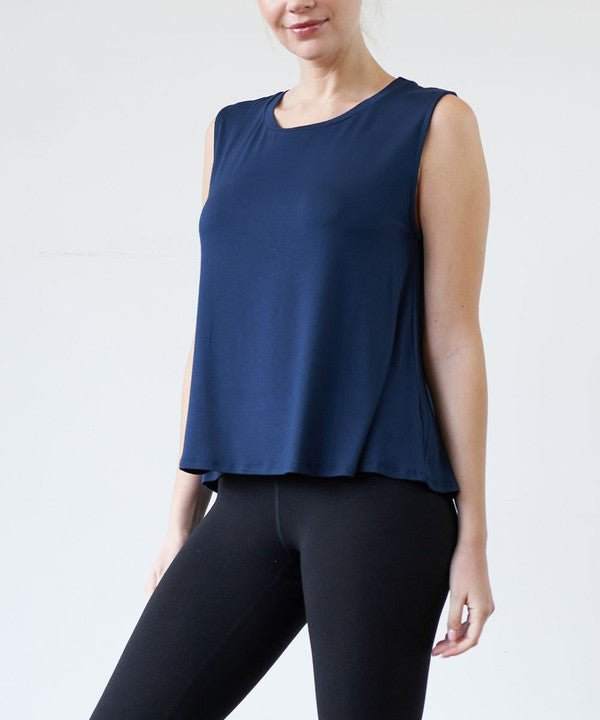 Studio Ko Bamboo Muscle Tank - Jennie Dots