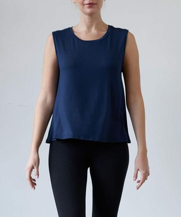 Studio Ko Bamboo Muscle Tank - Jennie Dots