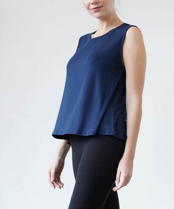 Studio Ko Bamboo Muscle Tank - Jennie Dots