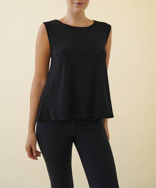 Studio Ko Bamboo Muscle Tank - Jennie Dots