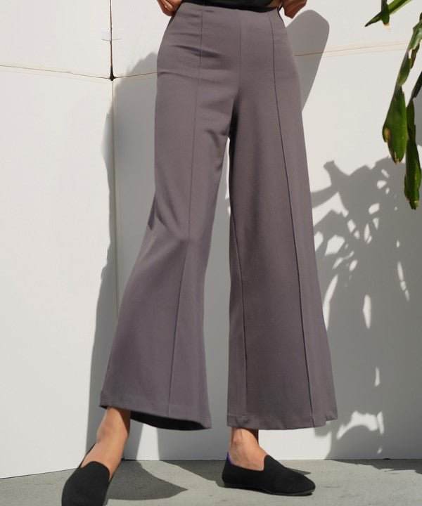 Studio Ko PONTE WIDE LEG ANKLE LENGTH PANTS - Jennie Dots