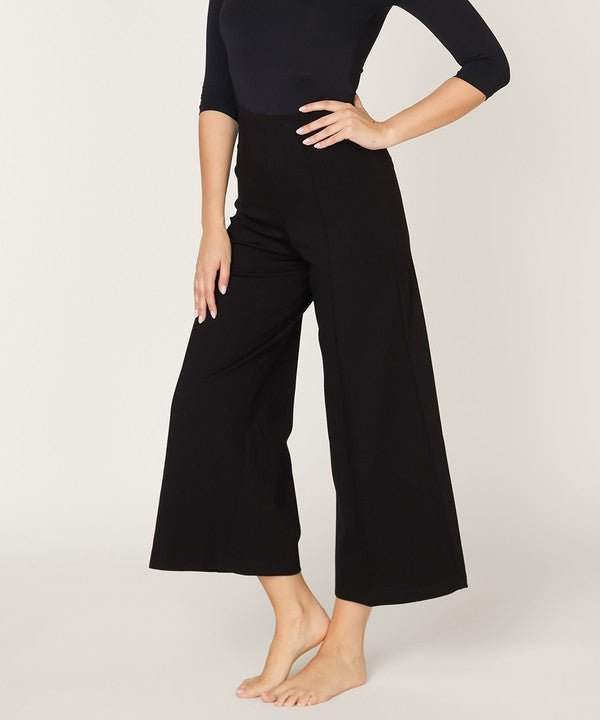 Studio Ko PONTE WIDE LEG ANKLE LENGTH PANTS - Jennie Dots