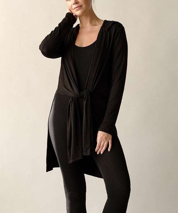 Studio Ko Slim Cardigan with Hood - Jennie Dots