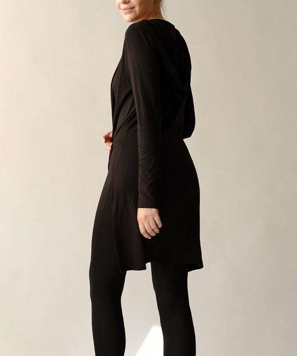 Studio Ko Slim Cardigan with Hood - Jennie Dots