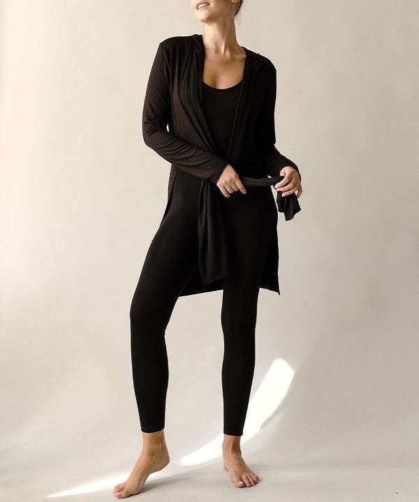 Studio Ko Slim Cardigan with Hood - Jennie Dots