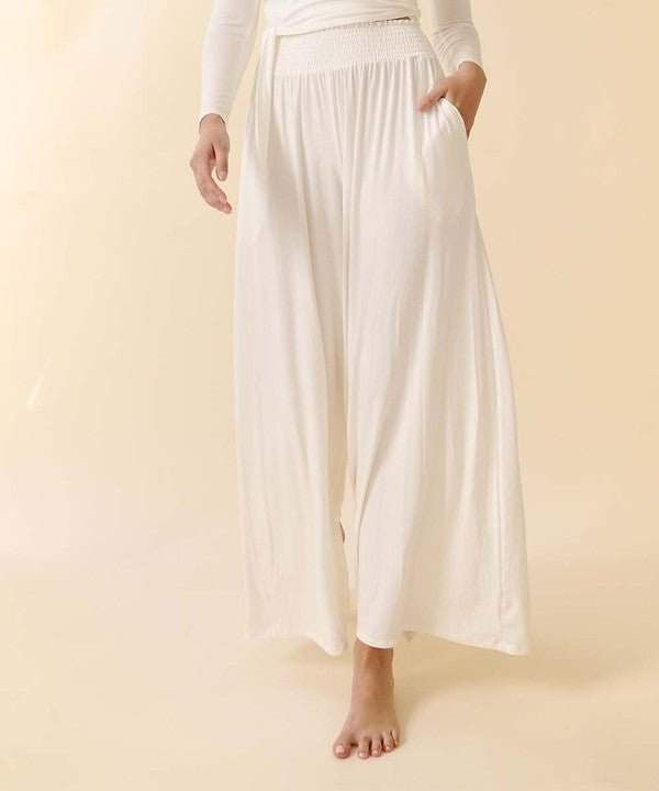 Studio Ko Smocked Palazzo Pant - Jennie Dots