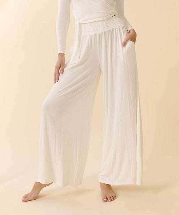Studio Ko Smocked Palazzo Pant - Jennie Dots