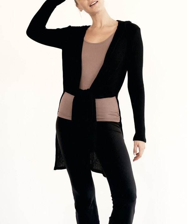 Studio Ko Waffle Slim Cardigan Hoodie - Jennie Dots