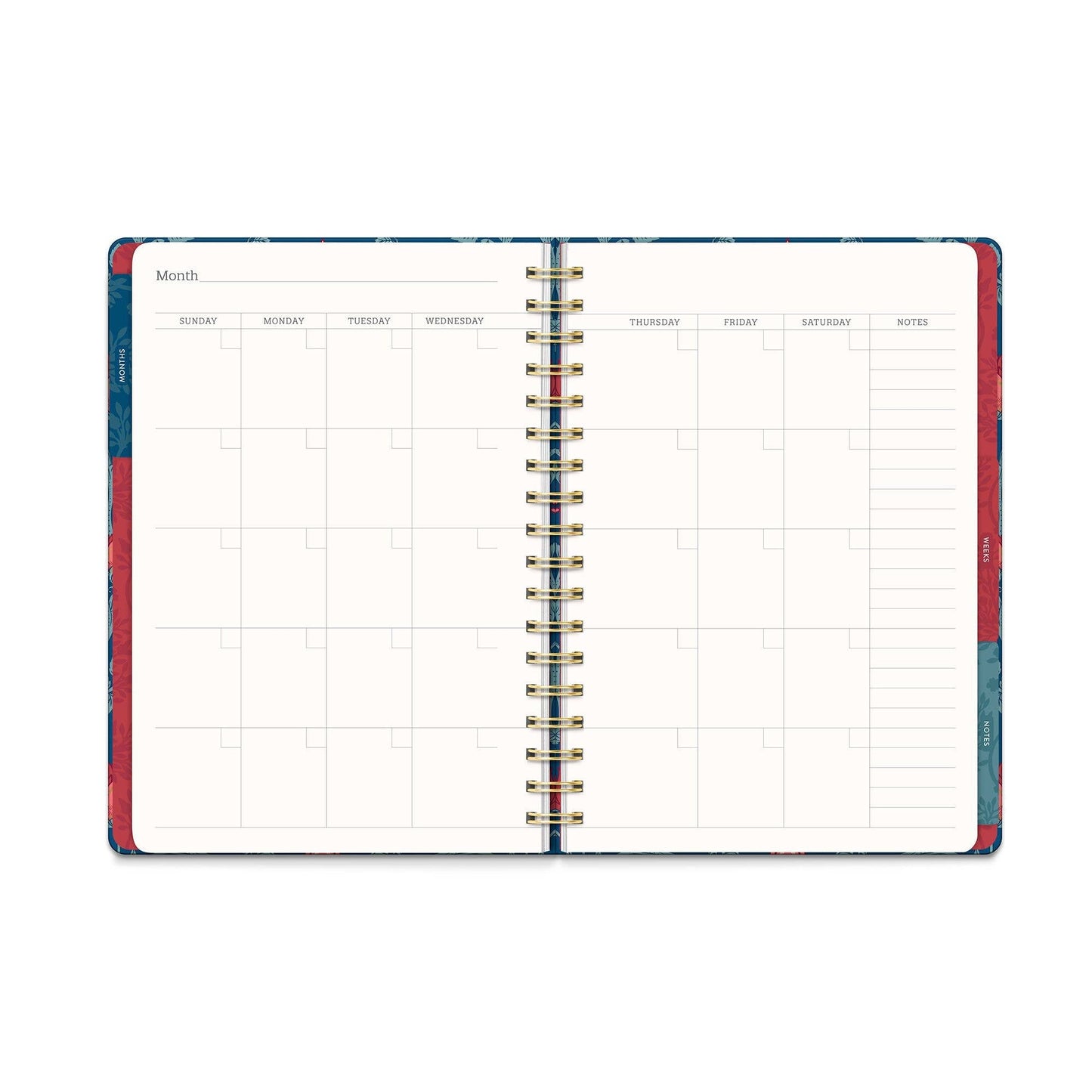 Studio Oh! - Garden Renaissance Undated Tri - Tab Planner - Jennie Dots