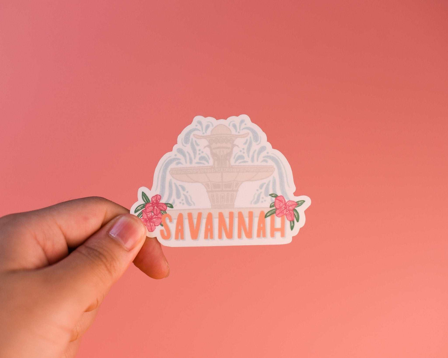 Sunglow Paper Co. - Savannah Fountain Sticker - Jennie Dots