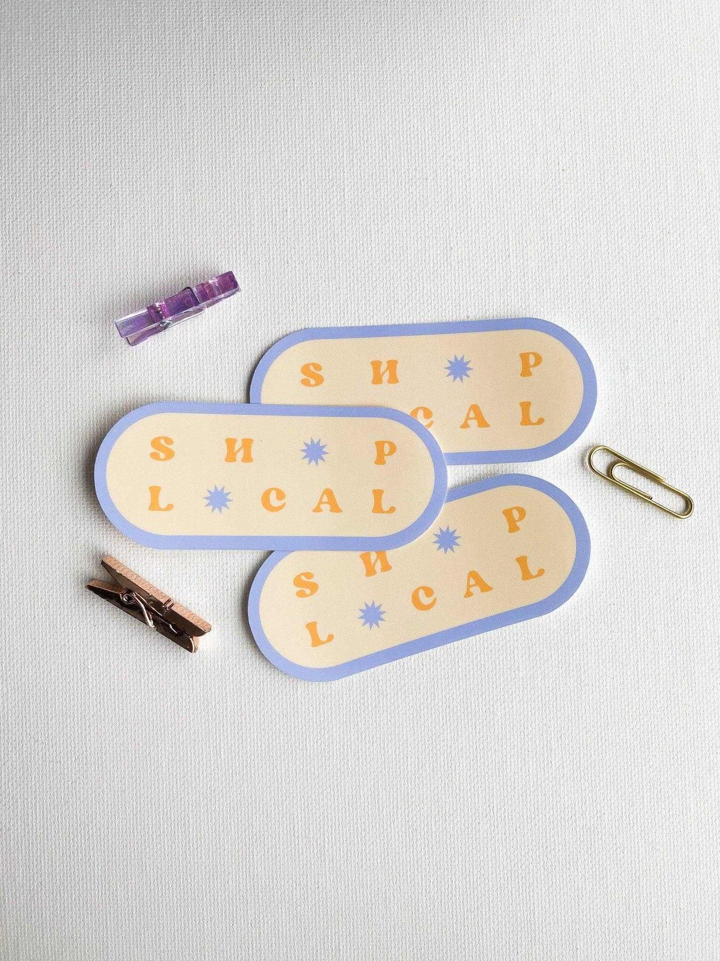 Sunglow Paper Co. - Shop Local Sticker - Jennie Dots