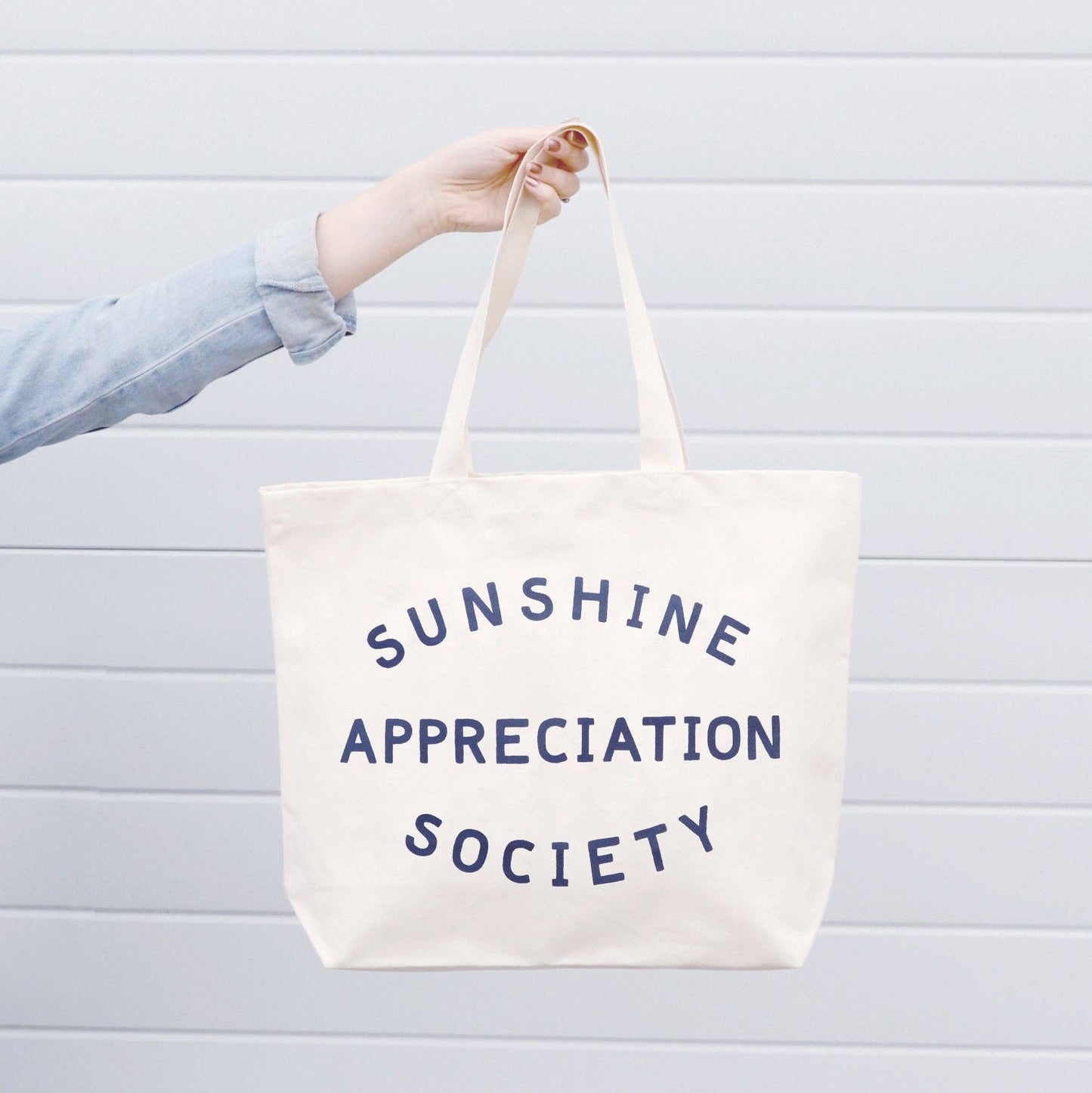 Sunshine Appreciation Society - Big Canvas Tote Bag - Jennie Dots