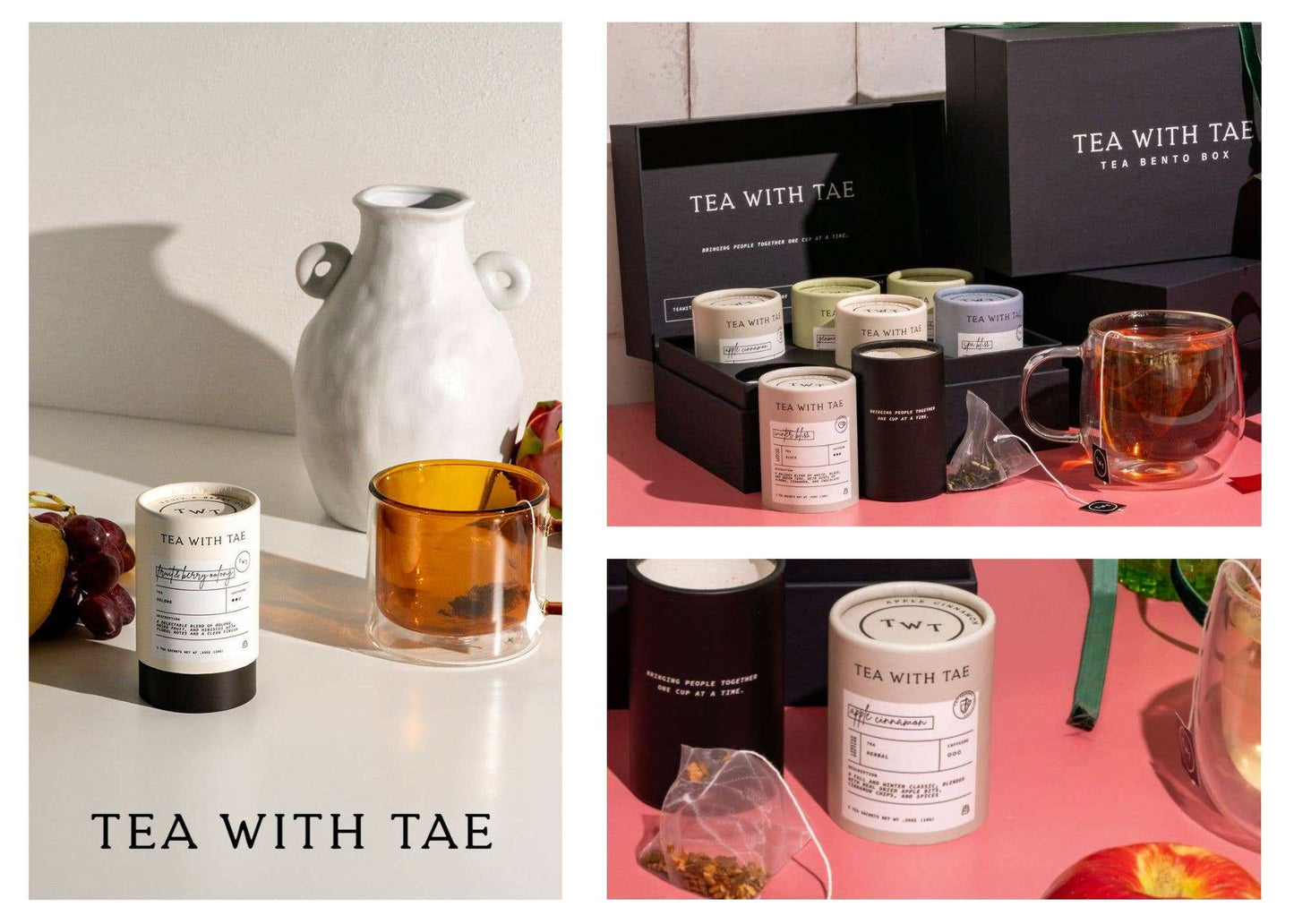 Tea with Tae - Calming Escapes - Tea Bento Box (6 - Pack) - Spa Collection - Jennie Dots