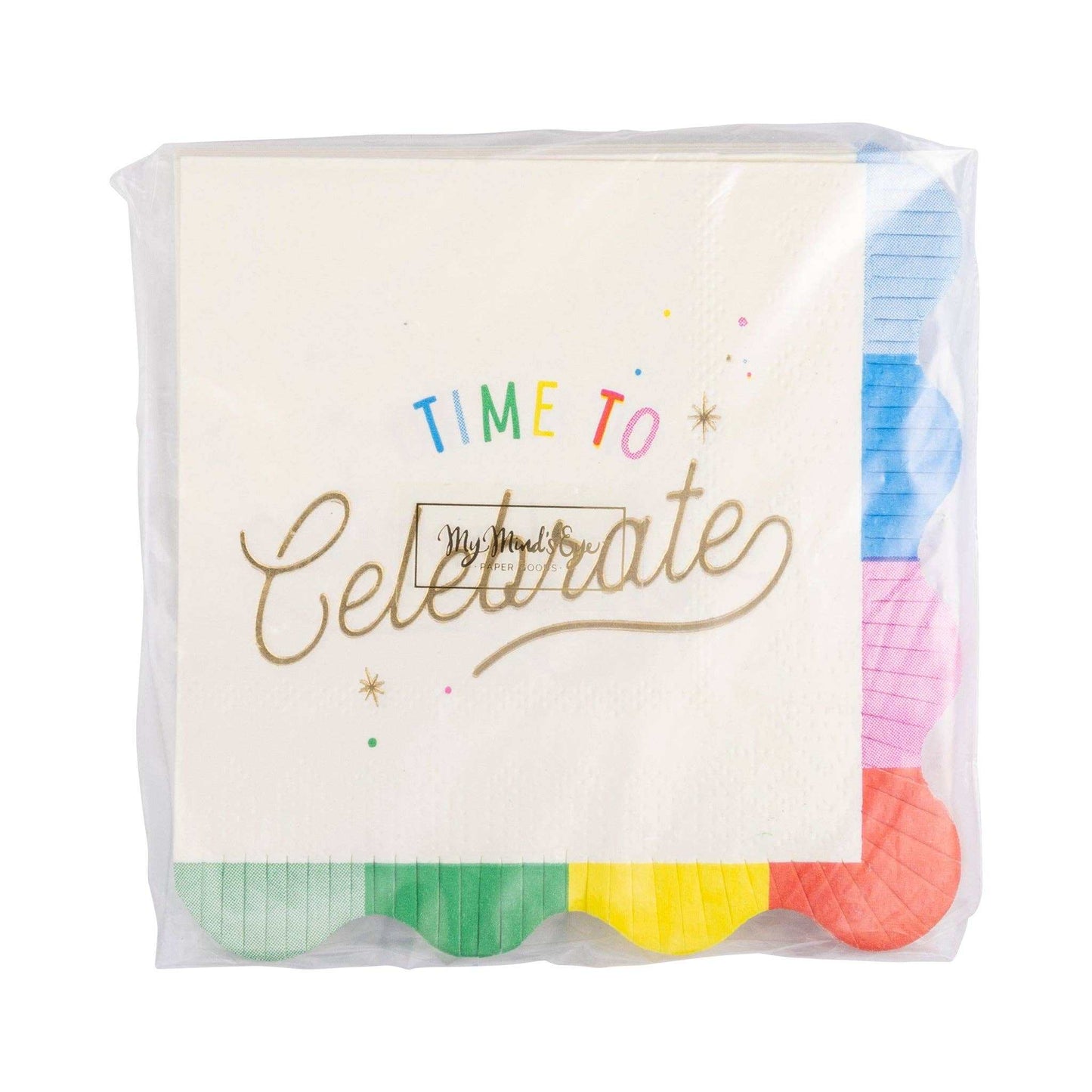 Time to Celebrate Cocktail Napkin - Jennie Dots