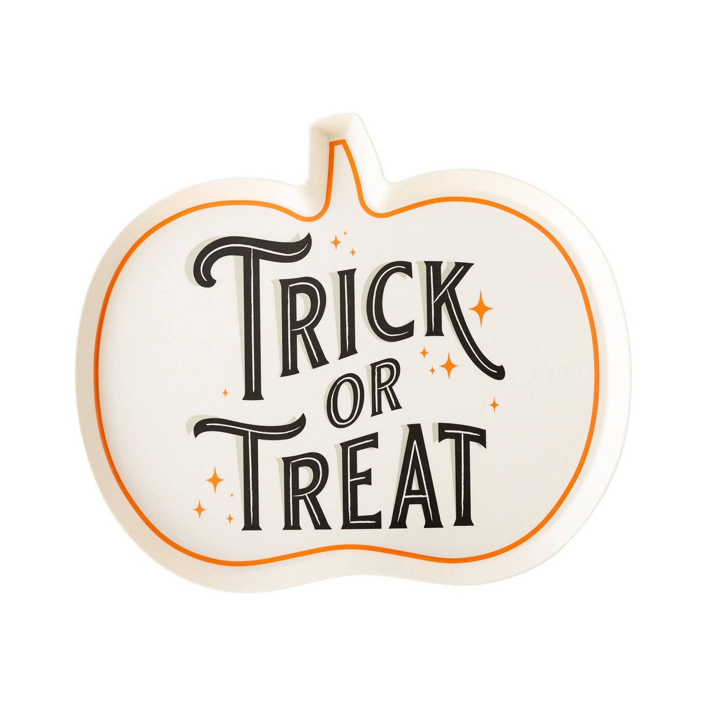 Trick or Treat Shaped Bamboo Tray - Jennie Dots
