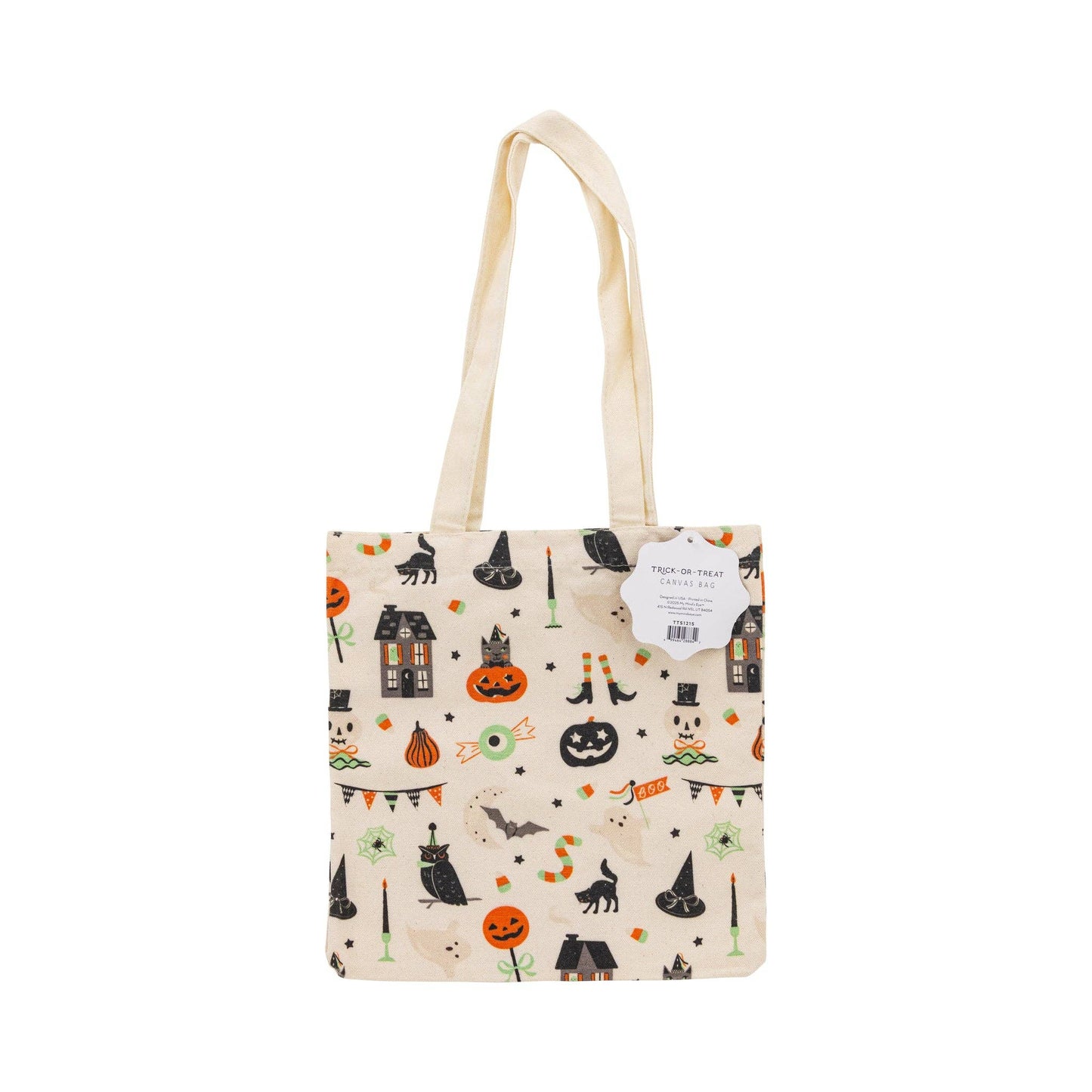 Tricks & Treats Canvas Tote Bag - Jennie Dots