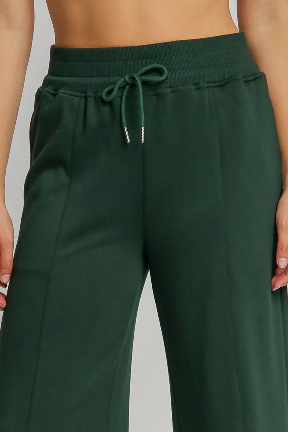 Umgee Full Size Drawstring Wide Leg Pants with Pockets - Jennie Dots