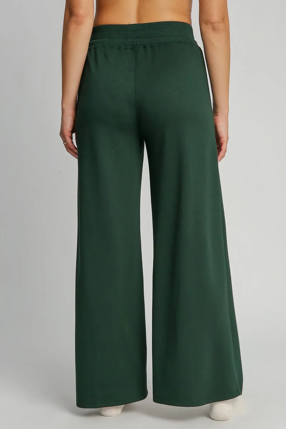 Umgee Full Size Drawstring Wide Leg Pants with Pockets - Jennie Dots